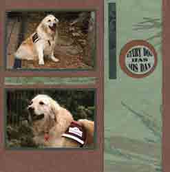 Canine Assistants Scrapbook Layout